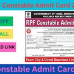 RPF Constable Admit Card 2025